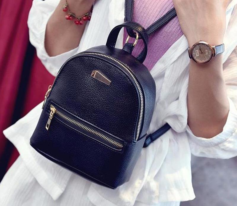 Elegant Black Women's Backpack