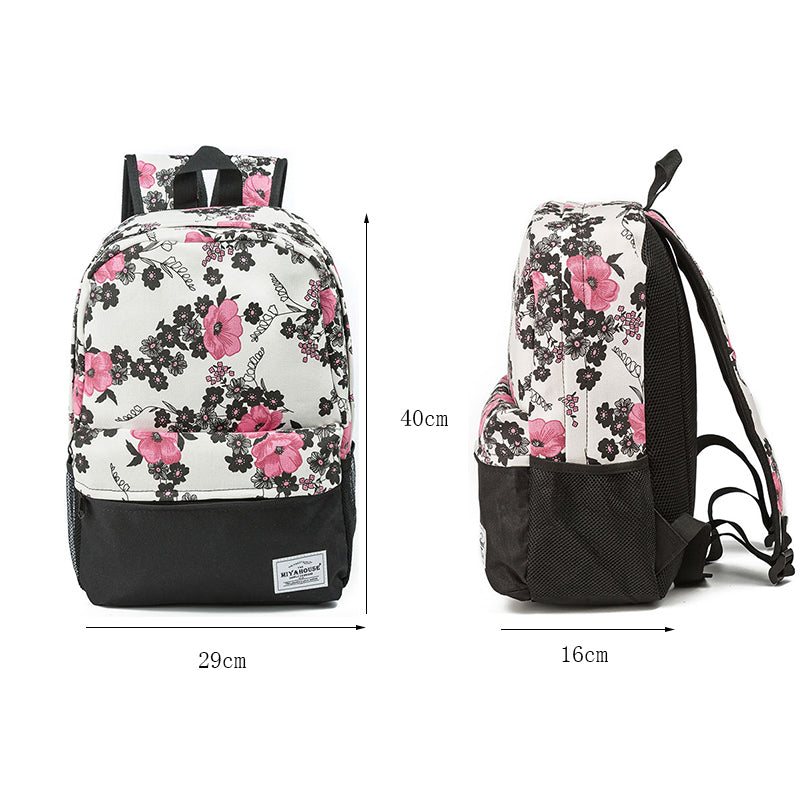 Floral Printed Backpack