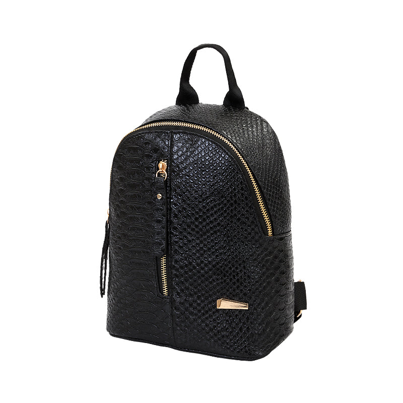 Women's Crocodile Patterned Backpack