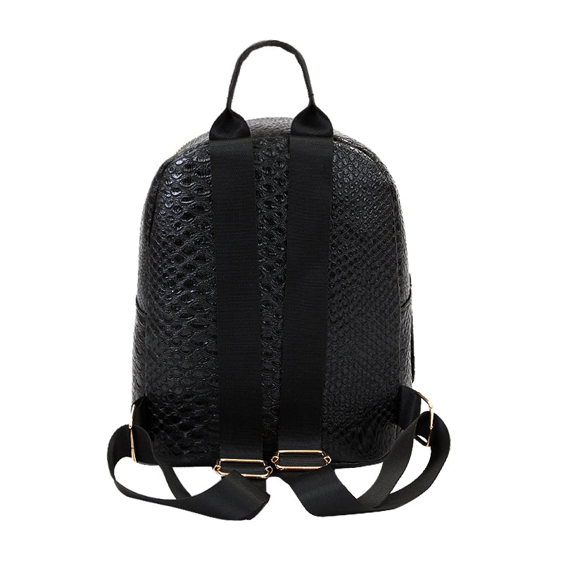 Women's Crocodile Patterned Backpack