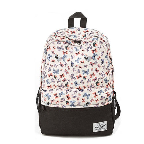 Floral Printed Backpack