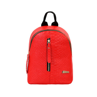 Women's Crocodile Patterned Backpack