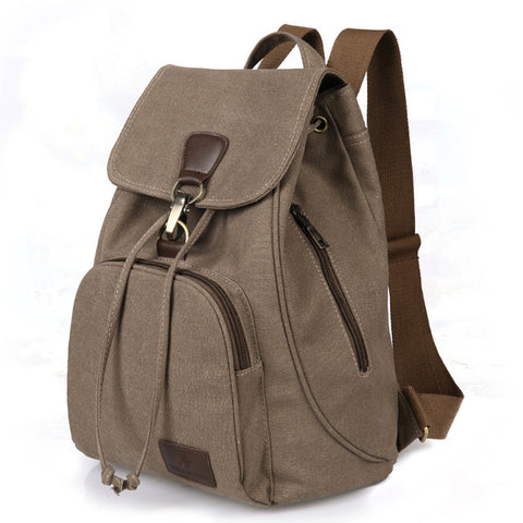 Preppy Style Canvas Backpack